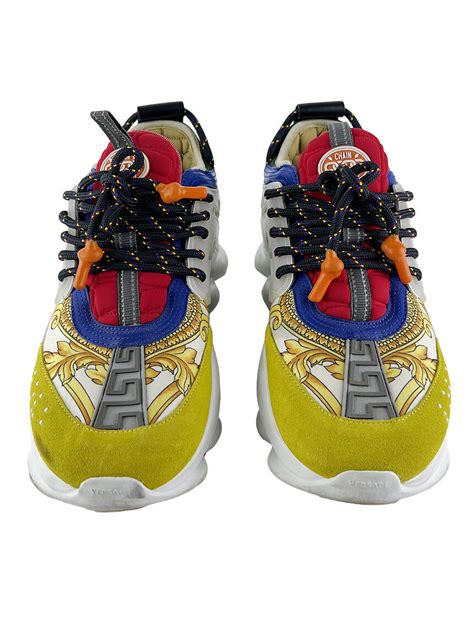 tenis versace chain reaction original|More.